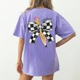 Back To School Hello Fifth Grade Teacher Coquette Pencil Bow Women's Comfort Colors T-Shirt Back Print Violet Back To School Hello Fifth Grade Teacher Coquette Pencil Bow Women's Comfort Colors T-Shirt Back Print Violet