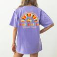 Back To School Kindergarten Dream Team Teacher Love Floral Women's Comfort Colors T-Shirt Back Print Violet Back To School Kindergarten Dream Team Teacher Love Floral Women's Comfort Colors T-Shirt Back Print Violet