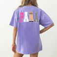 Back To School Teacher Para Preppy Checkered Para Life Women's Comfort Colors T-Shirt Back Print Violet Back To School Teacher Para Preppy Checkered Para Life Women's Comfort Colors T-Shirt Back Print Violet