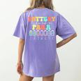 Battery Life Of A Para SPED Parapro Teacher Squad Women's Comfort Colors T-Shirt Back Print Violet