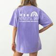 Beautiful Day To Support Public Education Teacher Red For Ed Women's Comfort Colors T-Shirt Back Print Violet Beautiful Day To Support Public Education Teacher Red For Ed Women's Comfort Colors T-Shirt Back Print Violet