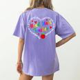Best Head Start Teacher Early Head Start Teachers Women's Comfort Colors T-Shirt Back Print Violet