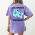 Biology T Shirts Science Biology Teacher Idea Women's Comfort Colors T-Shirt Back Print Violet