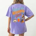 Biology Teacher Science Fueled By Mitochondria Coffee Women's Comfort Colors T-Shirt Back Print Violet Biology Teacher Science Fueled By Mitochondria Coffee Women's Comfort Colors T-Shirt Back Print Violet