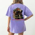 All Booked For Christmas Christmas Book Tree For Teacher For Men Women Kids Women's Comfort Colors T-Shirt Back Print Violet All Booked For Christmas Christmas Book Tree For Teacher For Men Women Kids Women's Comfort Colors T-Shirt Back Print Violet