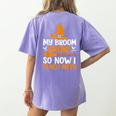 My Broom Broke So Now I Teach Math Teacher Halloween Women's Comfort Colors T-Shirt Back Print Violet My Broom Broke So Now I Teach Math Teacher Halloween Women's Comfort Colors T-Shirt Back Print Violet