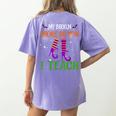 My Broom Broke So Now I Teach Teacher Witch Halloween Women's Comfort Colors T-Shirt Back Print Violet My Broom Broke So Now I Teach Teacher Witch Halloween Women's Comfort Colors T-Shirt Back Print Violet