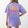 Bruh Did You Even Read The Directions Bruh Teacher For Men Women Women's Comfort Colors T-Shirt Back Print Violet Bruh Did You Even Read The Directions Bruh Teacher For Men Women Women's Comfort Colors T-Shirt Back Print Violet
