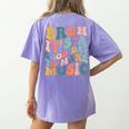 Bruh It's A Good Day To Make Music Musician Music Teacher Women's Comfort Colors T-Shirt Back Print Violet