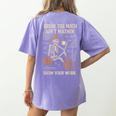 Bruh The Math Ain’t Mathin Halloween Skeleton Math Teacher Women's Comfort Colors T-Shirt Back Print Violet Bruh The Math Ain’t Mathin Halloween Skeleton Math Teacher Women's Comfort Colors T-Shirt Back Print Violet