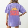 Buenos Dias Spanish Teacher Appreciation Back To School Women's Comfort Colors T-Shirt Back Print Violet Buenos Dias Spanish Teacher Appreciation Back To School Women's Comfort Colors T-Shirt Back Print Violet
