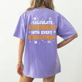 Calculate Kindness Into Every Equation Math Teacher School Women's Comfort Colors T-Shirt Back Print Violet Calculate Kindness Into Every Equation Math Teacher School Women's Comfort Colors T-Shirt Back Print Violet