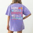 Some Call It Chaos We Call It Fifth Grade 5th Grade Teacher Women's Comfort Colors T-Shirt Back Print Violet Some Call It Chaos We Call It Fifth Grade 5th Grade Teacher Women's Comfort Colors T-Shirt Back Print Violet