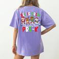 All Is Calm Just Kidding This Is Pre-K Christmas Teacher Women's Comfort Colors T-Shirt Back Print Violet All Is Calm Just Kidding This Is Pre-K Christmas Teacher Women's Comfort Colors T-Shirt Back Print Violet