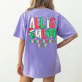 All Calm Said No Teacher Teacher Christmas Lights Women's Comfort Colors T-Shirt Back Print Violet All Calm Said No Teacher Teacher Christmas Lights Women's Comfort Colors T-Shirt Back Print Violet