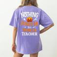 You Cannot Scare Me I'm An Toddler Teacher Halloween Men Women Kids Women's Comfort Colors T-Shirt Back Print Violet You Cannot Scare Me I'm An Toddler Teacher Halloween Men Women Kids Women's Comfort Colors T-Shirt Back Print Violet