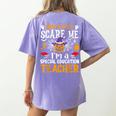 You Can't Scare Me I'm A Special Education Teacher Halloween Women's Comfort Colors T-Shirt Back Print Violet You Can't Scare Me I'm A Special Education Teacher Halloween Women's Comfort Colors T-Shirt Back Print Violet