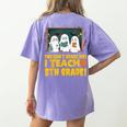 You Can't Scare Me I Teach 5th Grade Teacher Halloween Women's Comfort Colors T-Shirt Back Print Violet You Can't Scare Me I Teach 5th Grade Teacher Halloween Women's Comfort Colors T-Shirt Back Print Violet