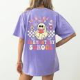 You Can't Scare Me I Teach Elementary School Teacher Spooky Women's Comfort Colors T-Shirt Back Print Violet You Can't Scare Me I Teach Elementary School Teacher Spooky Women's Comfort Colors T-Shirt Back Print Violet