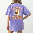 You Can't Scare Me I Teach Kindergarten Halloween Teacher Women's Comfort Colors T-Shirt Back Print Violet You Can't Scare Me I Teach Kindergarten Halloween Teacher Women's Comfort Colors T-Shirt Back Print Violet