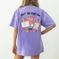 Can't Talk Right Now Doing Teacher Stuff Teacher Stuff Women's Comfort Colors T-Shirt Back Print Violet Can't Talk Right Now Doing Teacher Stuff Teacher Stuff Women's Comfort Colors T-Shirt Back Print Violet
