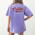 Captain Chaos Shirt For Parent Teacher Or Crazy Child Women's Comfort Colors T-Shirt Back Print Violet Captain Chaos Shirt For Parent Teacher Or Crazy Child Women's Comfort Colors T-Shirt Back Print Violet