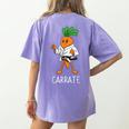 Carrate Karate Carrot Student Teacher Trainee Trainor Women's Comfort Colors T-Shirt Back Print Violet Carrate Karate Carrot Student Teacher Trainee Trainor Women's Comfort Colors T-Shirt Back Print Violet