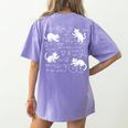Cats And Math Lover Cat Lover Science Teacher Student Women's Comfort Colors T-Shirt Back Print Violet