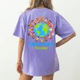 Celebrate Diversity Everyday Teachers & School Student Women's Comfort Colors T-Shirt Back Print Violet Celebrate Diversity Everyday Teachers & School Student Women's Comfort Colors T-Shirt Back Print Violet