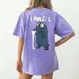 Chemistry Chemist Student Science Teacher Mole Women's Comfort Colors T-Shirt Back Print Violet