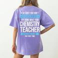 Chemistry Teacher Appreciation Men Women T-Shirt Women's Comfort Colors T-Shirt Back Print Violet Chemistry Teacher Appreciation Men Women T-Shirt Women's Comfort Colors T-Shirt Back Print Violet
