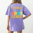 Chemistry Teacher Element Science Student Chemist Women's Comfort Colors T-Shirt Back Print Violet