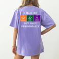 Chemisty Science Teacher Periodic Table Halloween Women's Comfort Colors T-Shirt Back Print Violet Chemisty Science Teacher Periodic Table Halloween Women's Comfort Colors T-Shirt Back Print Violet