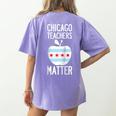 Chicago Teachers Matter Support Union Education Red For Ed Raglan Baseball Tee Women's Comfort Colors T-Shirt Back Print Violet Chicago Teachers Matter Support Union Education Red For Ed Raglan Baseball Tee Women's Comfort Colors T-Shirt Back Print Violet