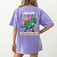 Childcare Providersaurus Daycare Teachers Women's Comfort Colors T-Shirt Back Print Violet Childcare Providersaurus Daycare Teachers Women's Comfort Colors T-Shirt Back Print Violet