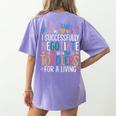 Childcare Teacher Negotiate With Toddlers Daycare Provider Women's Comfort Colors T-Shirt Back Print Violet Childcare Teacher Negotiate With Toddlers Daycare Provider Women's Comfort Colors T-Shirt Back Print Violet