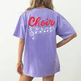 Choir Chorister Choir Teacher Choir Director Women's Comfort Colors T-Shirt Back Print Violet Choir Chorister Choir Teacher Choir Director Women's Comfort Colors T-Shirt Back Print Violet