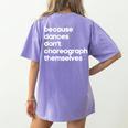 Choreographer Dance Teacher Cool Unique Shirt For Men Women Women's Comfort Colors T-Shirt Back Print Violet Choreographer Dance Teacher Cool Unique Shirt For Men Women Women's Comfort Colors T-Shirt Back Print Violet
