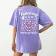 Christmas Candy Cane Work Of Heart Fourth 4th Grade Teacher Women's Comfort Colors T-Shirt Back Print Violet Christmas Candy Cane Work Of Heart Fourth 4th Grade Teacher Women's Comfort Colors T-Shirt Back Print Violet