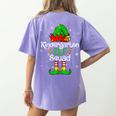 Christmas Kindergarten Elf Squad Teacher Student Women's Comfort Colors T-Shirt Back Print Violet Christmas Kindergarten Elf Squad Teacher Student Women's Comfort Colors T-Shirt Back Print Violet
