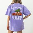 Christmas Teacher Squad Festive Car Tree Lights Xmas Women's Comfort Colors T-Shirt Back Print Violet Christmas Teacher Squad Festive Car Tree Lights Xmas Women's Comfort Colors T-Shirt Back Print Violet