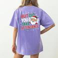 Christmas Teacher Surprise Did You Take Attendance Women's Comfort Colors T-Shirt Back Print Violet Christmas Teacher Surprise Did You Take Attendance Women's Comfort Colors T-Shirt Back Print Violet