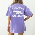Civil War It Was A Blast History Teacher T-Shirt Women's Comfort Colors T-Shirt Back Print Violet Civil War It Was A Blast History Teacher T-Shirt Women's Comfort Colors T-Shirt Back Print Violet