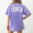 Coach Trainer Instructor Teacher Women's Comfort Colors T-Shirt Back Print Violet Coach Trainer Instructor Teacher Women's Comfort Colors T-Shirt Back Print Violet