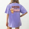 Coffee Gives Me Para Powers Parapro Teacher Squad Women's Comfort Colors T-Shirt Back Print Violet