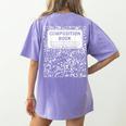 Composition Book Notebook Teachers Matching Group Halloween Women's Comfort Colors T-Shirt Back Print Violet Composition Book Notebook Teachers Matching Group Halloween Women's Comfort Colors T-Shirt Back Print Violet
