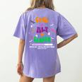 Computer Teacher Spooky Halloween Technology STEM Engineer Women's Comfort Colors T-Shirt Back Print Violet