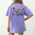 The Concert Day Elementary Music Teacher First Day Of School Women's Comfort Colors T-Shirt Back Print Violet The Concert Day Elementary Music Teacher First Day Of School Women's Comfort Colors T-Shirt Back Print Violet