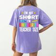 Cool Kindergarten Teacher Art For Men Women Preschool Kinder Women's Comfort Colors T-Shirt Back Print Violet