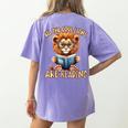 All The Cool Lions Are Reading Lion Teacher Men Women Kids Women's Comfort Colors T-Shirt Back Print Violet All The Cool Lions Are Reading Lion Teacher Men Women Kids Women's Comfort Colors T-Shirt Back Print Violet